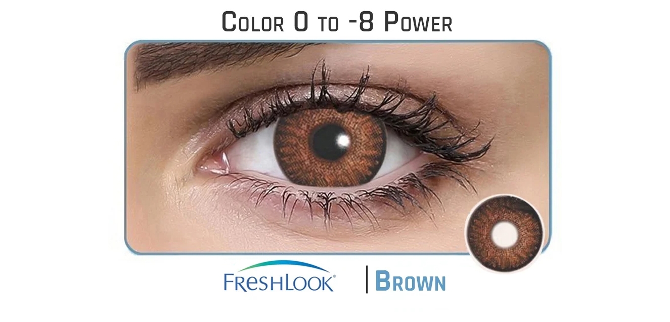 Shop Online Ciba Vision Freshlook Colorblends Brown Color Lenses 2 Lenses Box Lenskart Com For a natural effect and subtle change in colour in colours: lenskart com