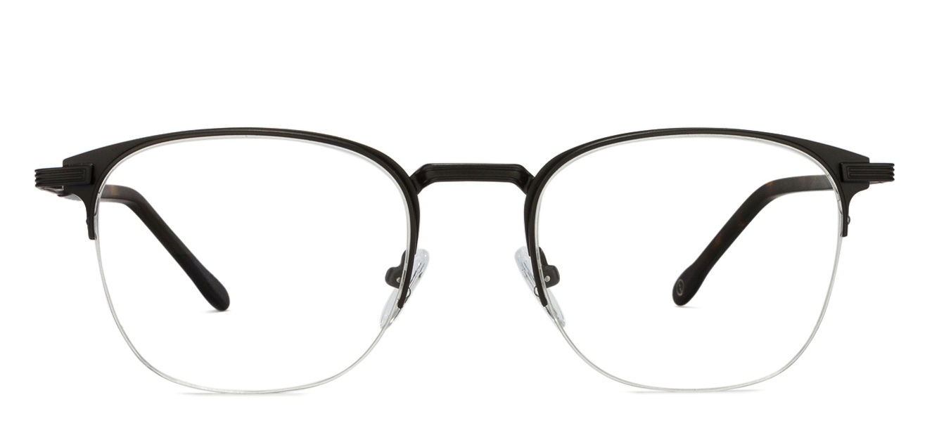 half frame wayfarer glasses