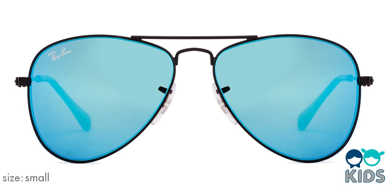 Buy Ray Ban Rj9506s Small Size 50 Black Sky Blue Mirror 201 55 Kids Sunglasses