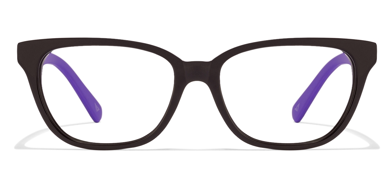 Buy Black Purple Full Rim Cat Eye Medium Size 51 Vincent Chase
