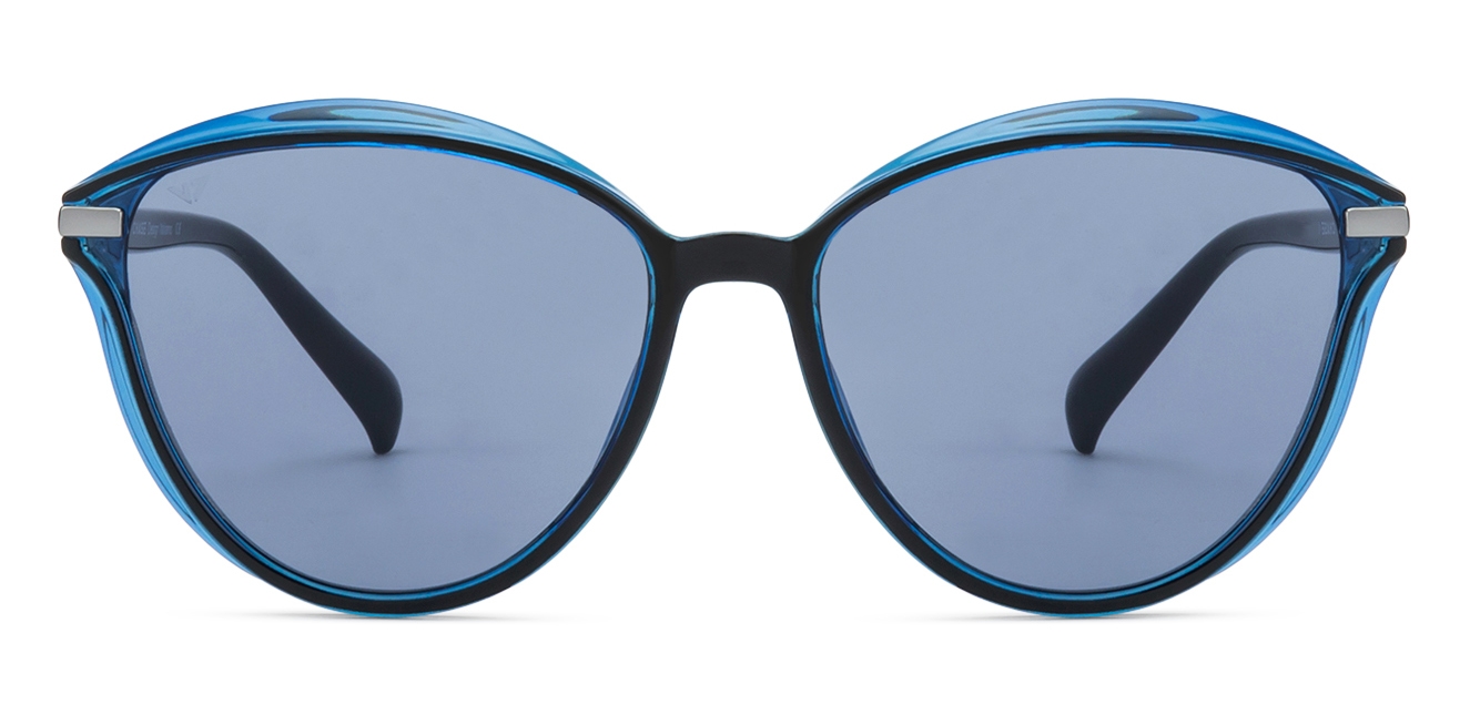 Black Blue Full Rim Cat Eye Large Size 62 Vincent Chase Online