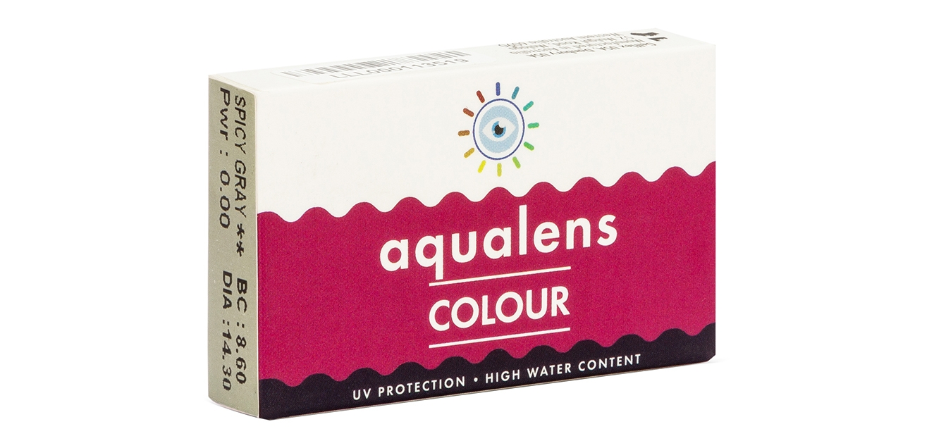 Aqualens Spicy Gray Color Contact Lens (1 Lens/box)