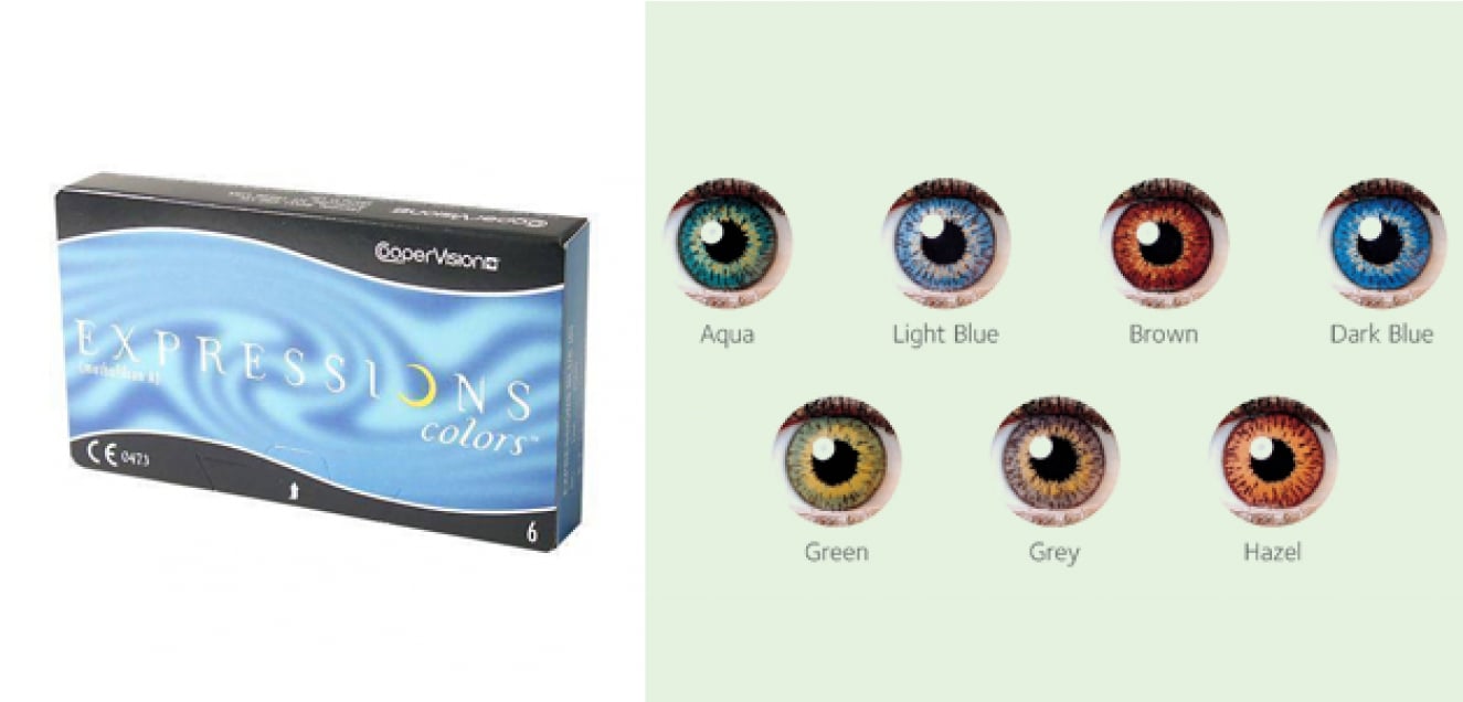 Shop Online Cooper vision Expressions Color Lenses (1 Lenses/box