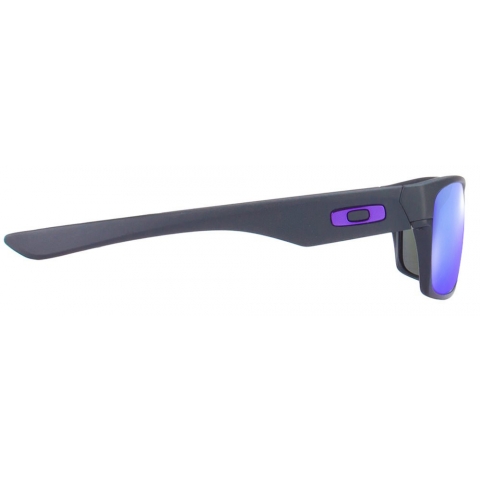 Oakley Twoface Oo91 08 Twoface Size 60 Two Face Matte Black Blue Reflector Mirror Sunglasses