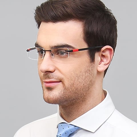 rimless specs lenskart