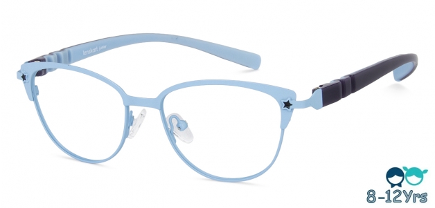 Kids Glasses Blue Sky Blue Full Rim Cat Eye Kids 8 Yrs Lenskart Junior Metal Flex Lkj E10010 C2 Lenskart Com Lenskart exchange old specs offer details: lenskart junior lkj e10010