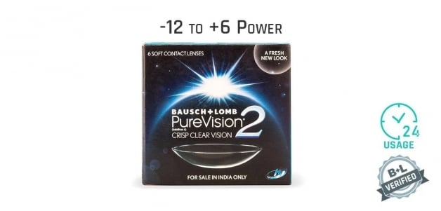Bausch & Lomb Purevision2 HD Monthly 24 Hours (6 Lens)